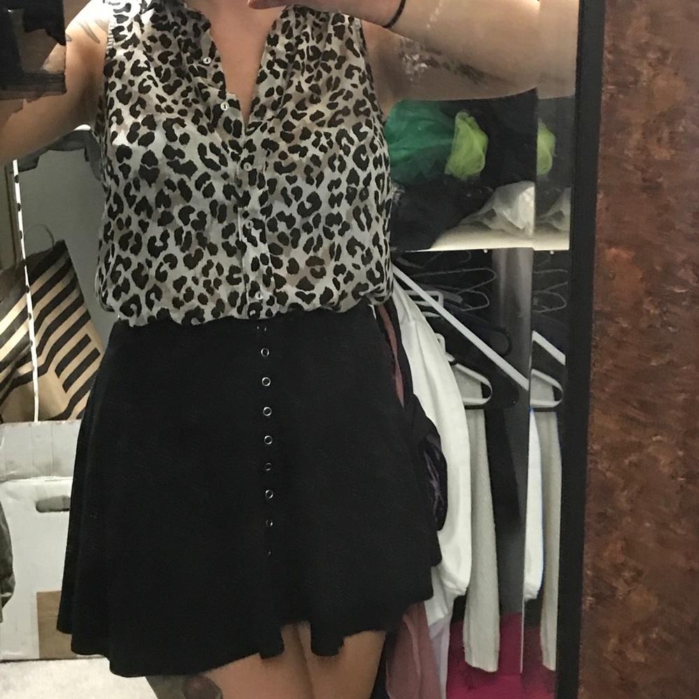 H&M leopard tank blouse